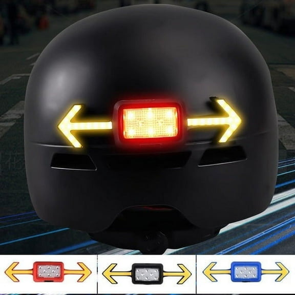 OEFNTAC Motorcycle Helmet Turn Signal Light USB Rechargeable Remote Control Helmet Safety Tail Light 6 Modes Waterproof LED for Outdoor Riding Backpack 142mm for Scooter Cyclist