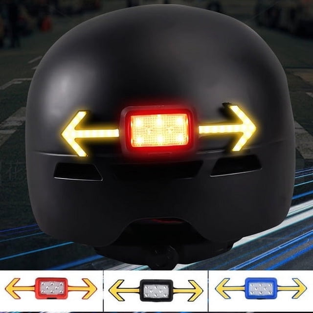 Jiaeri Motorcycle Helmet Turn Signal Light,Wireless Remote Control USB Rechargeable LED Turn Signals for Bike Scooter Cycling Safety,Waterproof Brake Tail Light with 6 Modes