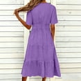 thumbnail image 6 of Summer Fashion Sun Dresses for Womens 2026 Plus Size Casual Dress Gradual Sleeveless Neck V-Neck Long Dress, 6 of 6