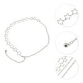 thumbnail image 4 of Unique Bargains 1 Pc Waist Chain Fashion Star Adjustable Waist Cord for Women Silver Tone, 4 of 6