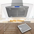thumbnail image 6 of 30 inch Island Mount Range Hood 700CFM Stainless Steel Touch Control Kitchen Vent Hood Island Range Hood 30 Inch 700 CFM Gesture & Touch Control Ceiling Mount Stainless Steel Kitchen Vent Hood, Kitch, 6 of 10