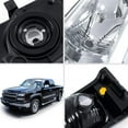 thumbnail image 4 of PIT66 Headlights Fit for 03-06 Chevy Silverado 1500 2500 3500 HD Models/03-06 Avalanche 1500 2500(Fit No Cladding only)/2007 Silverado 1500 2500 3500 Clear Lens Chrome Housing Amber Corner, 4 of 7