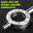 thumbnail image 3 of Handcuff Key, Cuff Key Compatible with Smith & Wesson Handcuff 100 300 1850 1900, 1.77" for S&W with Key Ring Sliver, 3 of 6
