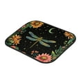 XYZCANDO Vintage Floral Dragonfly Moon Print Car Floor Mats Full Sets