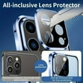 thumbnail image 5 of Anti Peeping Case for iPhone 15,Front Privacy Tempered Glass Cover,Magnetic adsorption Anti Peep Metal Frame with Lens Protector,Silver, 5 of 8