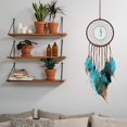 thumbnail image 4 of Juego de tres piezas (luces blancas envolventes) Atrapasueños, Atrapasueños con plumas Hecho a mano Atrapasueños de hadas Estilo indio Decoración para colgar en la pared para sala de estar, dormitorio, 4 of 4