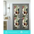 thumbnail image 5 of Window Privacy Film Spring Floral Rooster Stained Glass Window Film Decorative Sun Block Window Cover Retro Rooster Pastoral Window Clings Static Adhesive Sticker for Bathroom 17.7"x78.7", 5 of 7