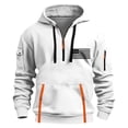 thumbnail image 2 of Sudadera con capucha para hombre, informal, con estampado, deportiva, de manga larga, blusa de poliéster, 2 of 4