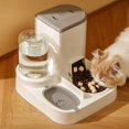 thumbnail image 2 of Comedero y dispensador de agua automático para gatos de nuevo diseño, cuenco de comida para gatos de gran capacidad 2 en 1 para suministros para mascotas, 2 of 5