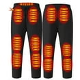 thumbnail image 3 of Pantalones térmicos USB 5V para hombres Pantalones impermeables la cintura elástica 12 Zona de calefacción Pantalones calentados para esquiar motocicleta de pesca, 3 of 9
