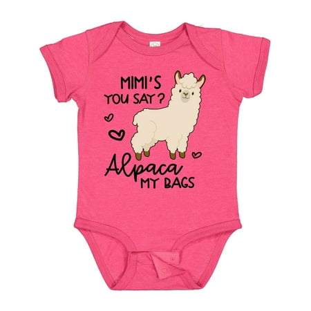 

Inktastic Mimi s You Say Alpaca My Bags Gift Baby Boy or Baby Girl Bodysuit