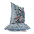 thumbnail image 2 of Amrita Sen Designs Amrita Sen Peacock Paradise Faux Suede Accent Pillow 18" x 18", 2 of 5