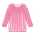 thumbnail image 5 of Women's Velvet Short Sleeve T-Shirt, Soft Crew Neck Casual Basic Top for Fall Winter Comfort Wear, 5 of 7
