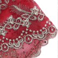 thumbnail image 3 of Turban Head Wraps Stylish Elegant Embroidered Feather Style European Retro Hat for WomenRed Wine, 3 of 3