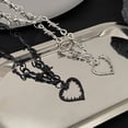 thumbnail image 4 of Collar de alambre de púas para mujer, gargantilla gótica de alambre de púas con espinas en forma de corazón, collar de cadena Punk de Hip Hop, regalo de joyería para niñas, 4 of 5