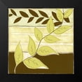 thumbnail image 2 of Goldberger, Jennifer 12x12 Black Modern Framed Museum Art Print Titled - Patchwork Garden I, 2 of 5