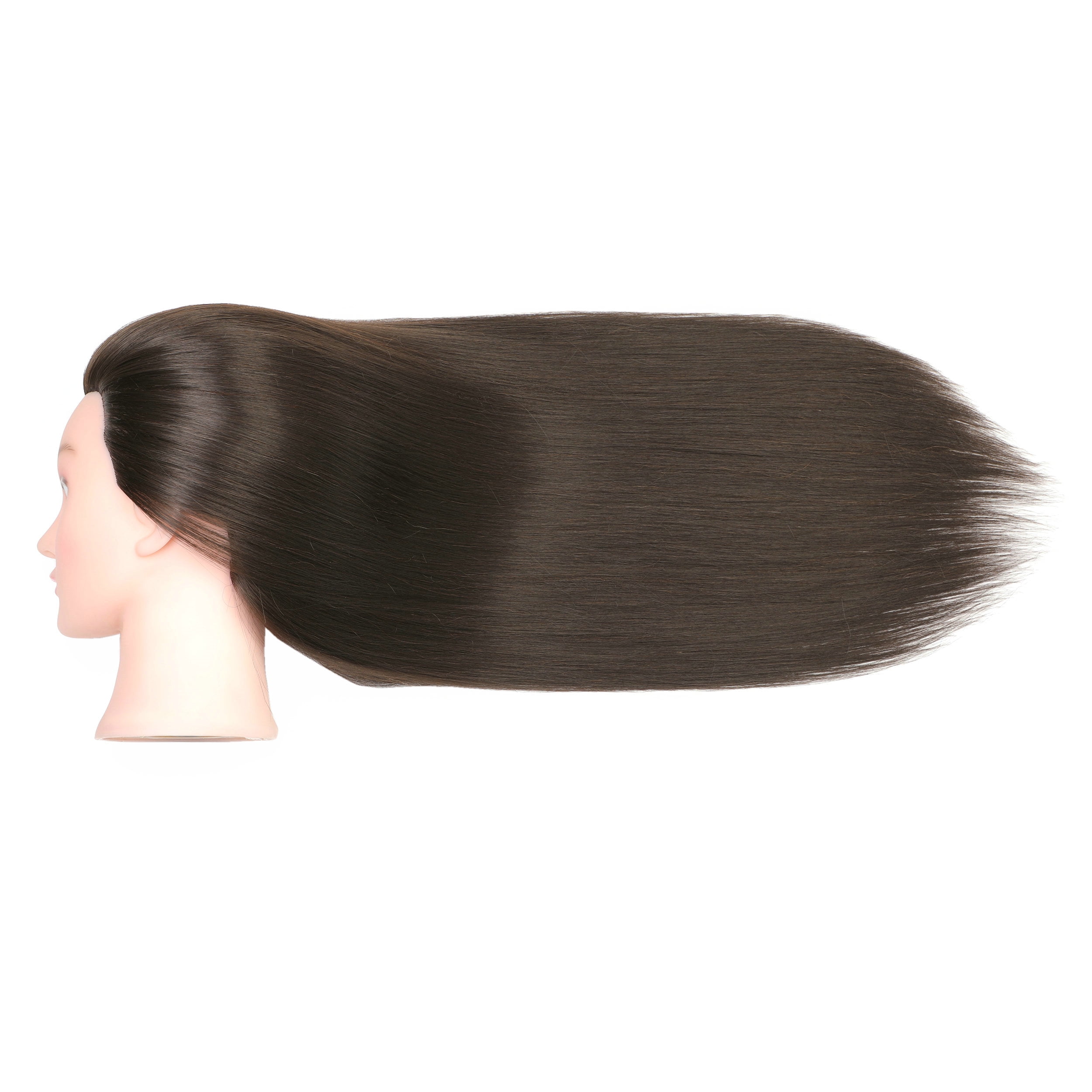 RYHAIR 30 inches Long 80% Human Hair Mannequin Head for Practice Braiding Styling Updos Cosmetology Barber Training Display with Stand