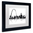 thumbnail image 3 of Trademark Fine Art "Gateway Arch St Louis Skyline BG-1" Canvas Art by Marlene Watson, White Matte, Black Frame, 3 of 4