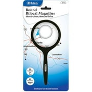 Bazic Products 2711-144 BAZIC 3 in. Round 2x Handheld Magnifier & 4x Bifocal Inset Case of 144