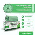 thumbnail image 3 of FPN Trash Bags Compostable – 50 Pack - 13 gallon, Handle-Tie, Tear-Resistant, Odor-Free, Durable for Kitchen & Household Waste Disposal, 3 of 7