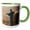 Green/White, variant on 3drose, Jesus on Corcovado Mountain, Rio De Janeiro, Brazil., 11oz Two-tone Green Mug