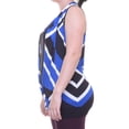 thumbnail image 5 of inc international concepts blue multi surplice colorblocked top xl, 5 of 5