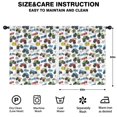 thumbnail image 2 of Blackout Kids Curtains,Monster Cartoon Truck White Pattern Children's Insulated Curtains Set Of 2,Bedroom Essentials,Toddler Room Decor 52"x63", 2 of 5