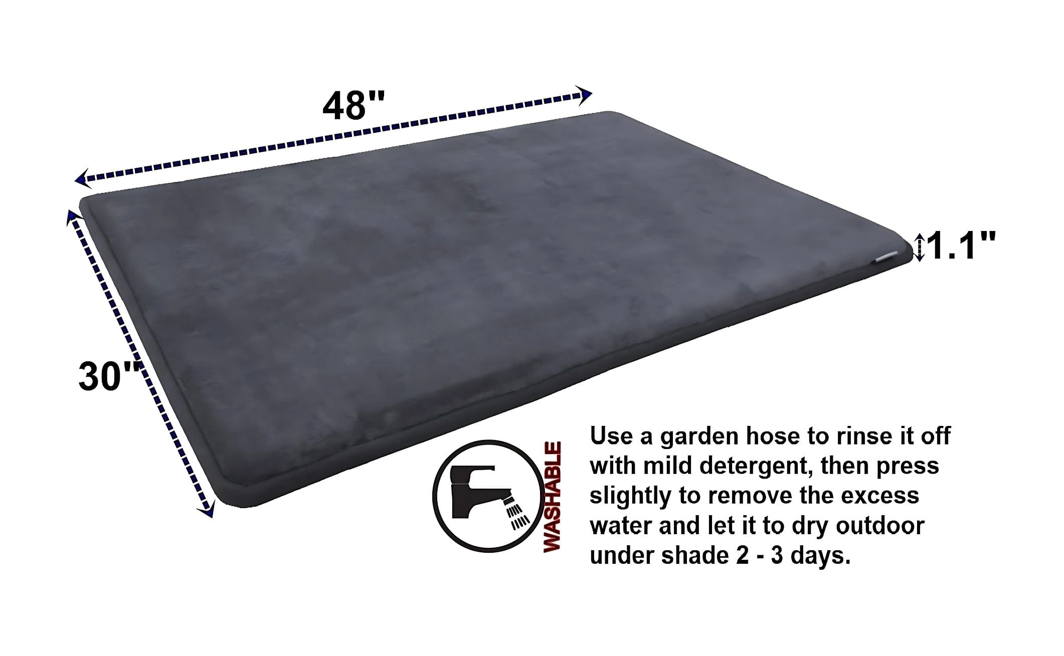 QQbed XL Cooling Memory Foam Pet Bed Mat, Waterproof,  Dogs, Pets