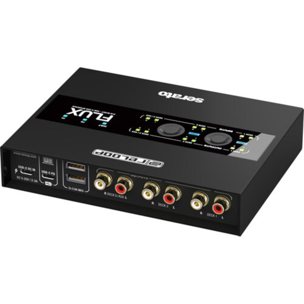 Reloop Flux 6x6 In/Out USB-C DVS Flexible, Robust, and Roadworthy Interface