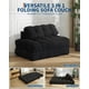 thumbnail image 3 of Folding convertible sofa cama con pillow y foldable mattress foam, ideal para para small living rooms (negra), 3 of 7
