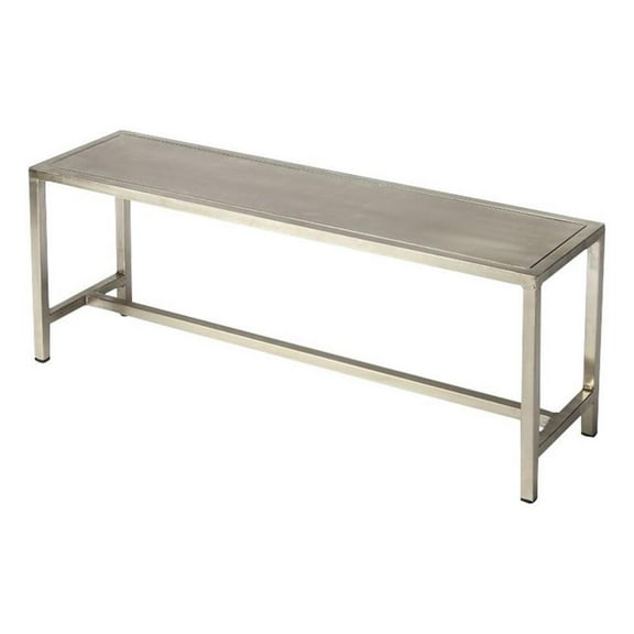 Butler Specialty Loft Bench In Silver
