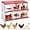 Red-6 Grids, variant on Lumiparty 8-Compartment Galvanized Steel Chicken Nesting Box with Rollaway Design, Blue