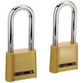 thumbnail image 1 of Brinks 671-49202 Commercial 50mm Brass Long Shackle Reset Combonation Lock, 2-Pack, 1 of 5