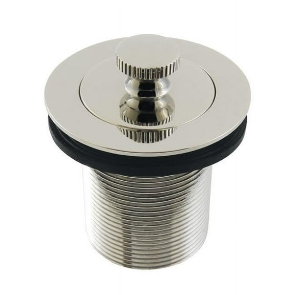 Kingston Brass DLT20PN 1.5 in. Lift & Turn Tub Drain with 2 in. Body Thread, Polished Nickel