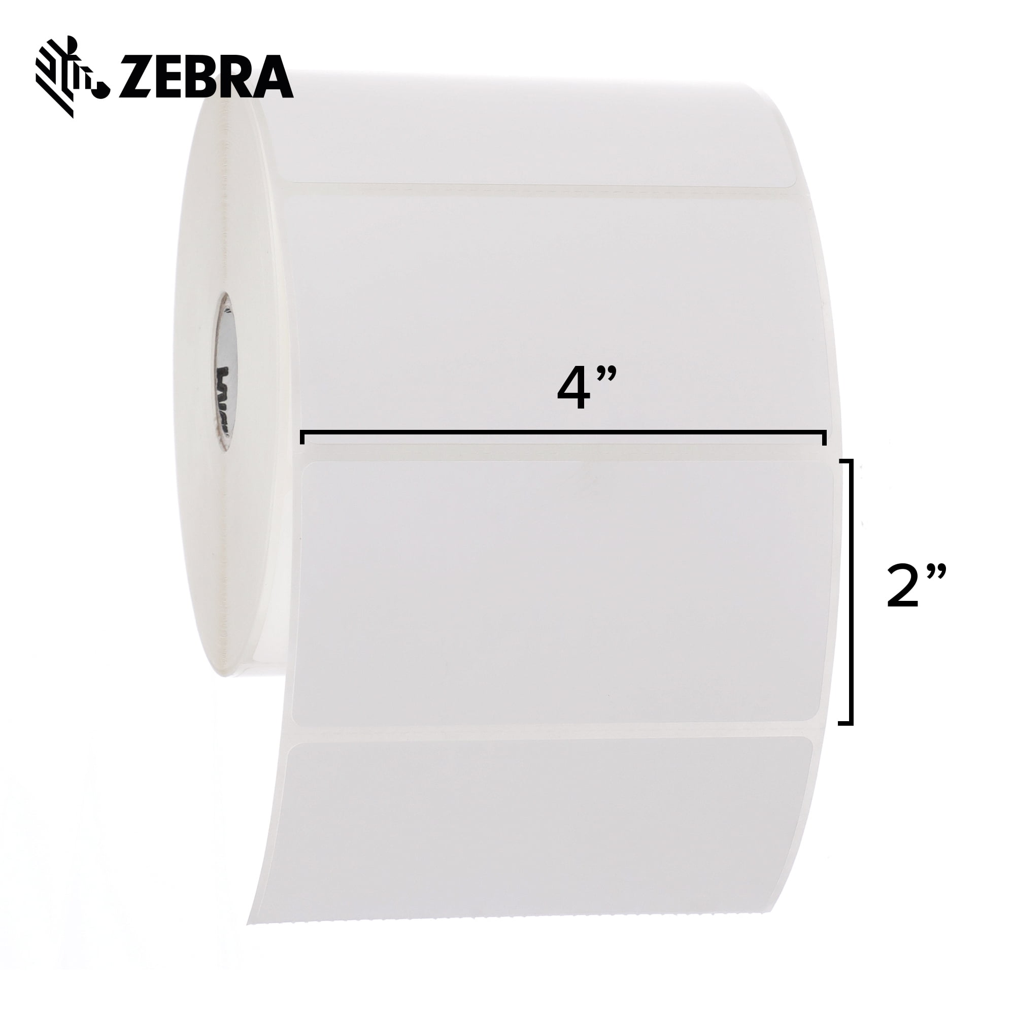 Zebra 4 x 2 in Thermal Transfer Polypropylene labels PolyPro 3000T