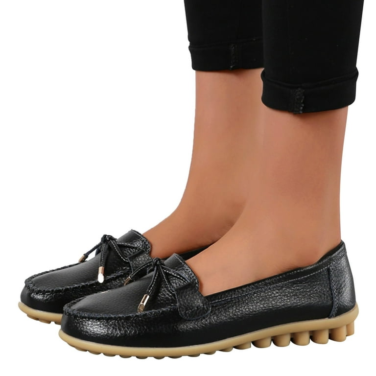 eczipvz Casual Shoes for Women Women's Slip on Shoes Comfortable Flats Shoes  Dress Shoes Tennis Shoes Work Casual,Black 