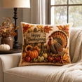thumbnail image 6 of Vintage Fall Harvest Throw Pillow With Insert Thanksgiving Pumpkin Sunflower Decorative Pillow for Sofa Couch Home Decoration, 6 of 7