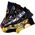 thumbnail image 3 of 12 pares de calcetines deportivos de algodón Star Wars para hombre, calcetines atléticos casuales Adepaton CJWUS-6831, 3 of 3