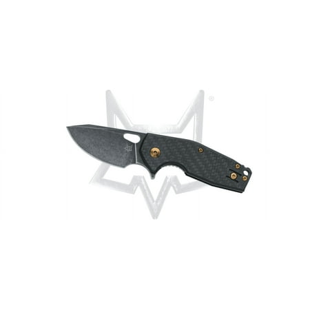 FOX Suru Liner Lock FX-526LI-CF Carbon Fiber PVD Stonewashed M398 Stainless Steel Pocket Knife