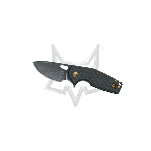 FOX Suru Liner Lock FX-526LI-CF Carbon Fiber PVD Stonewashed M398 Stainless Steel Pocket Knife