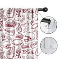 thumbnail image 4 of Blackout Kids Curtains,Red Football Event Elements Pattern Childrens Insulated Curtains Set Of 2,Bedroom Essentials,Toddler Room Decor 42"x84", 4 of 5