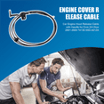 thumbnail image 4 of Car Engine Hood Release Cable with Handle for 2/4 Door 2001-2005 74130-S5D-A01ZA, 4 of 4