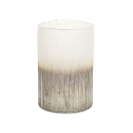 Latte Brown and Cloudy White Ombre Decorative Candle Glass Holders 9