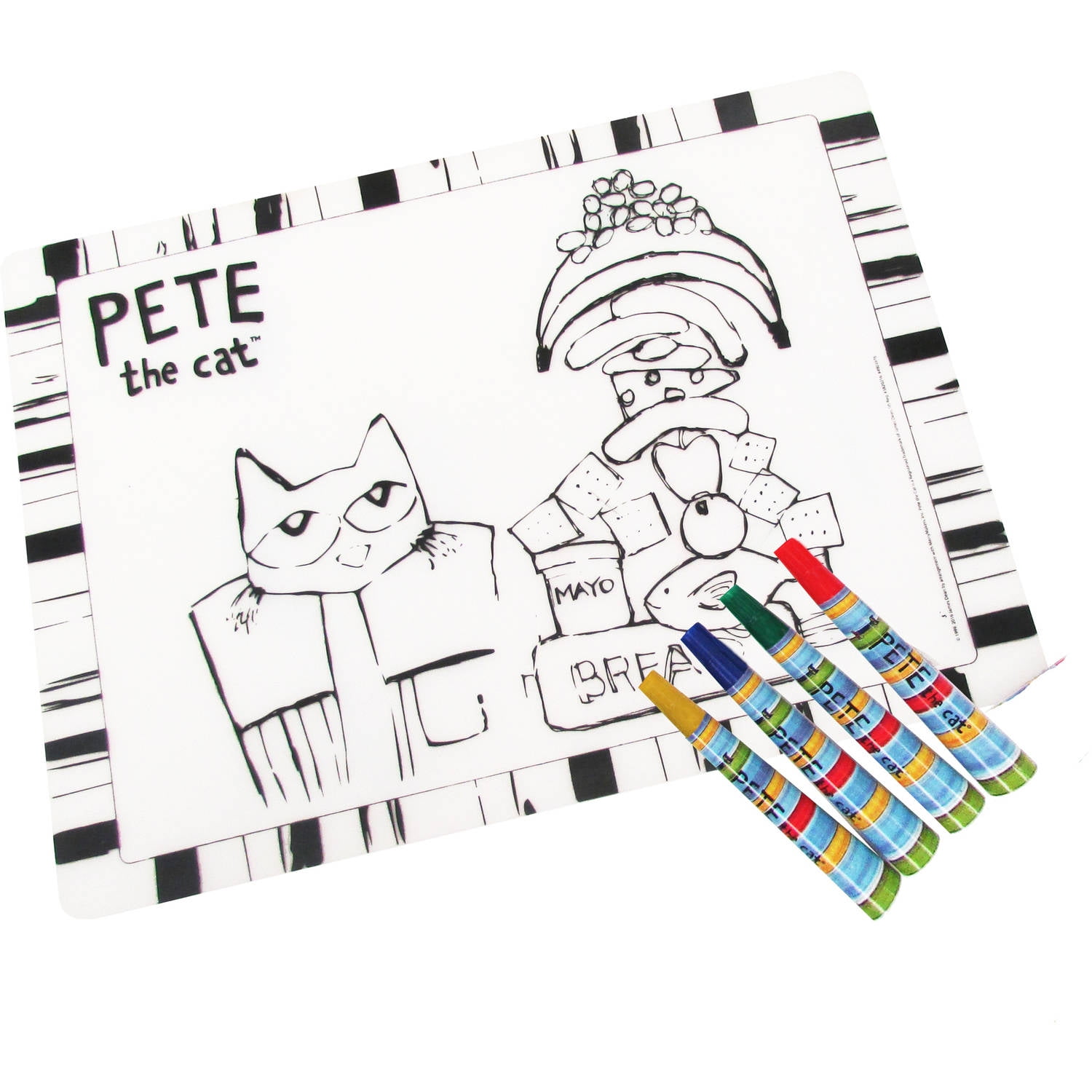 Printable Pete The Cat Kids Placemat