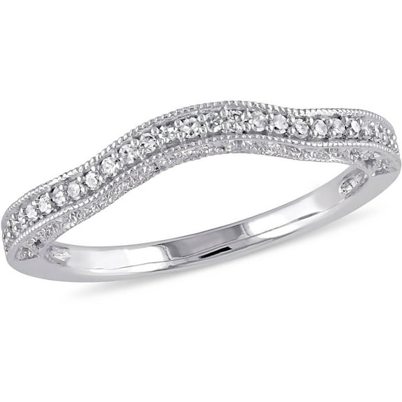 Everly Women's Diamond 14k White Gold Wedding Ring
