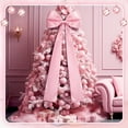thumbnail image 6 of Light Pink Velvet Giant Christmas Bow – 4 ft Oversized Tree Topper, Window, Wall & Mantle Decoration for Xmas Party & Holiday Home, 6 of 6