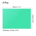 thumbnail image 2 of Uxcell 4Pcs Gel Light Filter Transparent Color Correction Plastic Sheets Green, 2 of 5