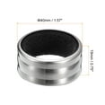 thumbnail image 2 of UxcellWine Drip Catcher, 6Pcs Stainless Steel Wine Drip Ring for Bar and Home (Black Silver), 2 of 6