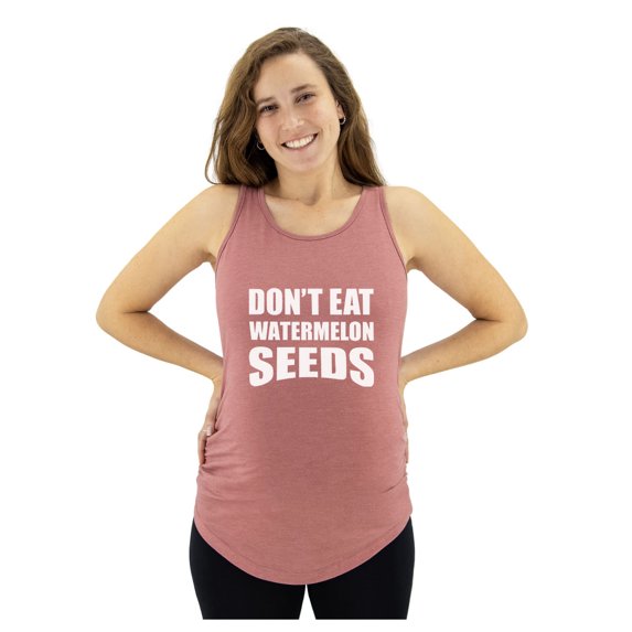 Funny Pregnancy Shirts for Women Pregnancy Announcement Tops Mom to Be Gift Watermelon Seeds Heather Mauve XX-Large