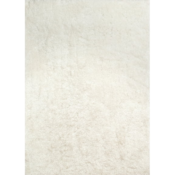United Weavers Bliss Shag Area Rug 2300 00113 Mercia White Fringes Frilles 2' 7" x 3' 11" Rectangle